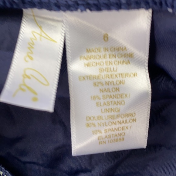 Anne Cole twist front bandeau one piece NWOT - Picture 5 of 6